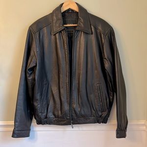 R&O by Reilly Olmes Men’s Leather Bomber Jacket Size M New Without Tags